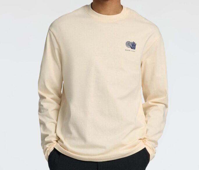 SELECTED HOMME 100% BIO KOKVILNAS APDRUKĀTS T-KREKLS AR GARĀM PIEDURKNĒM